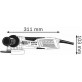 BOSCH GWX 17-125 S leņķa slīpmašīna X-LOCK